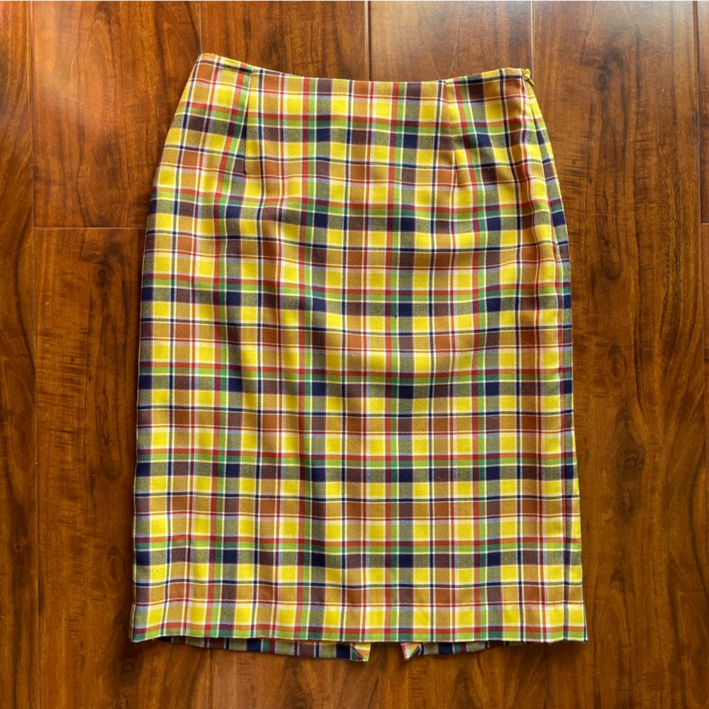 SIMON MILLER Yellow Plaid Skirt FALL 2019 collection